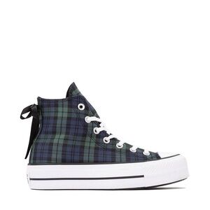 Plaid Platform High Too Converse